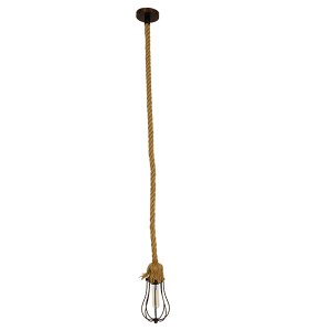 glo-01595-01595_2 GLOBOSTAR® CAMBER 01595 VINTAGE ΚΡΕΜΑΣΤΟ ΦΩΤΙΣΤΙΚΟ ΠΛΕΓΜΑ ΜΟΝΟΦΩΤΟ 1 X E27 IP20 ΧΑΛΚΙΝΟ ΜΕ