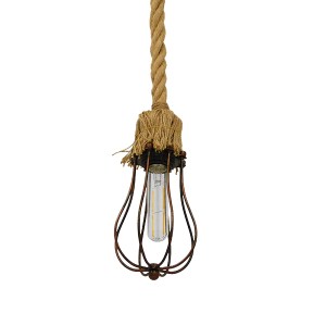 glo-01595-01595_3 GLOBOSTAR® CAMBER 01595 VINTAGE ΚΡΕΜΑΣΤΟ ΦΩΤΙΣΤΙΚΟ ΠΛΕΓΜΑ ΜΟΝΟΦΩΤΟ 1 X E27 IP20 ΧΑΛΚΙΝΟ ΜΕ