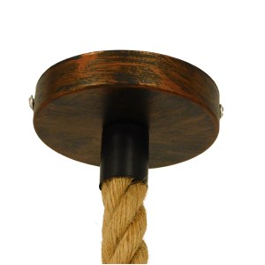 glo-01595-01595_8 GLOBOSTAR® CAMBER 01595 VINTAGE ΚΡΕΜΑΣΤΟ ΦΩΤΙΣΤΙΚΟ ΠΛΕΓΜΑ ΜΟΝΟΦΩΤΟ 1 X E27 IP20 ΧΑΛΚΙΝΟ ΜΕ