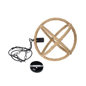 glo-01596-01596_10 GLOBOSTAR® BALANCE 01596 VINTAGE ΚΡΕΜΑΣΤΟ ΦΩΤΙΣΤΙΚΟ ΠΛΕΓΜΑ ΜΟΝΟΦΩΤΟ 1 X E27 IP20 ΜΑΥΡΟ ΜΕΤ