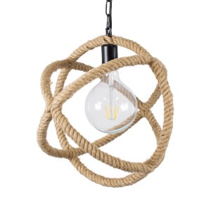 glo-01596-01596_4 GLOBOSTAR® BALANCE 01596 VINTAGE ΚΡΕΜΑΣΤΟ ΦΩΤΙΣΤΙΚΟ ΠΛΕΓΜΑ ΜΟΝΟΦΩΤΟ 1 X E27 IP20 ΜΑΥΡΟ ΜΕΤ