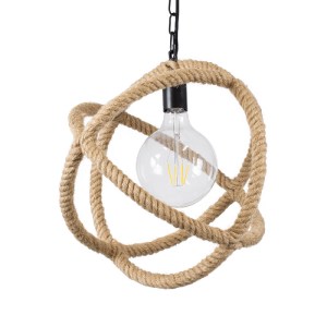 glo-01596-01596_5 GLOBOSTAR® BALANCE 01596 VINTAGE ΚΡΕΜΑΣΤΟ ΦΩΤΙΣΤΙΚΟ ΠΛΕΓΜΑ ΜΟΝΟΦΩΤΟ 1 X E27 IP20 ΜΑΥΡΟ ΜΕΤ