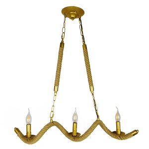 glo-01598-01598_0 GLOBOSTAR® LUXOR 01598 VINTAGE ΚΡΕΜΑΣΤΟ ΦΩΤΙΣΤΙΚΟ ΑΝΑΡΤΗΣΗ ΤΡΙΦΩΤΟ 3 X E14 IP20 ΧΡΥΣΟ ΜΕΤΑ