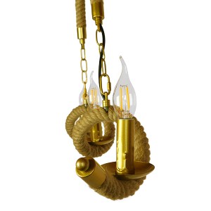 glo-01598-01598_4 GLOBOSTAR® LUXOR 01598 VINTAGE ΚΡΕΜΑΣΤΟ ΦΩΤΙΣΤΙΚΟ ΑΝΑΡΤΗΣΗ ΤΡΙΦΩΤΟ 3 X E14 IP20 ΧΡΥΣΟ ΜΕΤΑ