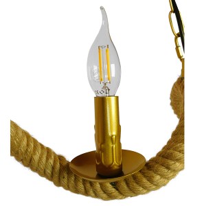 glo-01598-01598_7 GLOBOSTAR® LUXOR 01598 VINTAGE ΚΡΕΜΑΣΤΟ ΦΩΤΙΣΤΙΚΟ ΑΝΑΡΤΗΣΗ ΤΡΙΦΩΤΟ 3 X E14 IP20 ΧΡΥΣΟ ΜΕΤΑ
