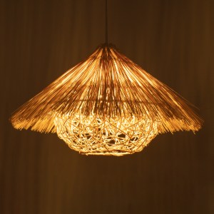 glo-01599-01599_2 GLOBOSTAR® CHEOPE 01599 BOHO ΚΡΕΜΑΣΤΟ ΦΩΤΙΣΤΙΚΟ ΠΛΕΓΜΑ ΜΟΝΟΦΩΤΟ 1 X E27 IP20 ΜΠΕΖ ΞΥΛΟ ΜΕ 