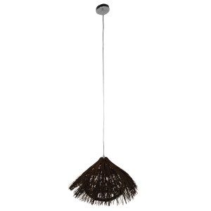 glo-01600-01600_2 GLOBOSTAR® CHEOPE 01600 BOHO ΚΡΕΜΑΣΤΟ ΦΩΤΙΣΤΙΚΟ ΠΛΕΓΜΑ ΜΟΝΟΦΩΤΟ 1 X E27 IP20 ΚΑΦΕ ΞΥΛΟ ΜΕ 