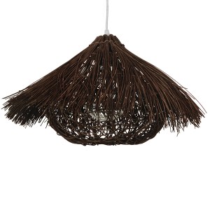 glo-01600-01600_3 GLOBOSTAR® CHEOPE 01600 BOHO ΚΡΕΜΑΣΤΟ ΦΩΤΙΣΤΙΚΟ ΠΛΕΓΜΑ ΜΟΝΟΦΩΤΟ 1 X E27 IP20 ΚΑΦΕ ΞΥΛΟ ΜΕ 