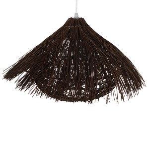 glo-01600-01600_4 GLOBOSTAR® CHEOPE 01600 BOHO ΚΡΕΜΑΣΤΟ ΦΩΤΙΣΤΙΚΟ ΠΛΕΓΜΑ ΜΟΝΟΦΩΤΟ 1 X E27 IP20 ΚΑΦΕ ΞΥΛΟ ΜΕ 