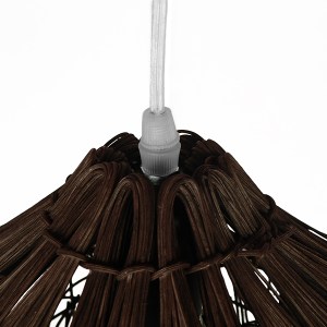 glo-01600-01600_6 GLOBOSTAR® CHEOPE 01600 BOHO ΚΡΕΜΑΣΤΟ ΦΩΤΙΣΤΙΚΟ ΠΛΕΓΜΑ ΜΟΝΟΦΩΤΟ 1 X E27 IP20 ΚΑΦΕ ΞΥΛΟ ΜΕ 