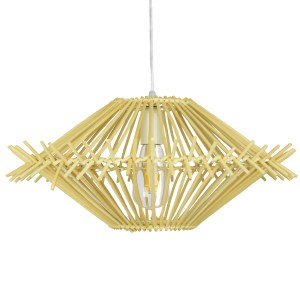glo-01601-01601_3 GLOBOSTAR® SASSO 01601 BOHO ΚΡΕΜΑΣΤΟ ΦΩΤΙΣΤΙΚΟ ΠΛΕΓΜΑ ΜΟΝΟΦΩΤΟ 1 X E27 IP20 ΜΠΕΖ ΞΥΛΟ - Μ5