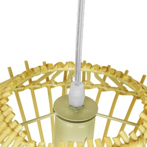 glo-01601-01601_6 GLOBOSTAR® SASSO 01601 BOHO ΚΡΕΜΑΣΤΟ ΦΩΤΙΣΤΙΚΟ ΠΛΕΓΜΑ ΜΟΝΟΦΩΤΟ 1 X E27 IP20 ΜΠΕΖ ΞΥΛΟ - Μ5