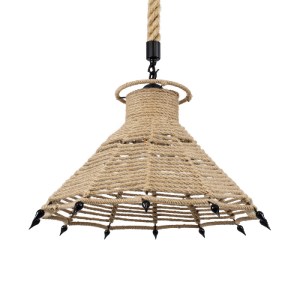 glo-01603-01603_0 GLOBOSTAR® OZERO 01603 BOHO ΚΡΕΜΑΣΤΟ ΦΩΤΙΣΤΙΚΟ ΚΑΜΠΑΝΑ ΜΟΝΟΦΩΤΟ 1 X E27 IP20 ΜΠΕΖ ΣΧΟΙΝΙ -