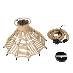glo-01603-01603_10 GLOBOSTAR® OZERO 01603 BOHO ΚΡΕΜΑΣΤΟ ΦΩΤΙΣΤΙΚΟ ΚΑΜΠΑΝΑ ΜΟΝΟΦΩΤΟ 1 X E27 IP20 ΜΠΕΖ ΣΧΟΙΝΙ -