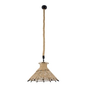 glo-01603-01603_3 GLOBOSTAR® OZERO 01603 BOHO ΚΡΕΜΑΣΤΟ ΦΩΤΙΣΤΙΚΟ ΚΑΜΠΑΝΑ ΜΟΝΟΦΩΤΟ 1 X E27 IP20 ΜΠΕΖ ΣΧΟΙΝΙ -