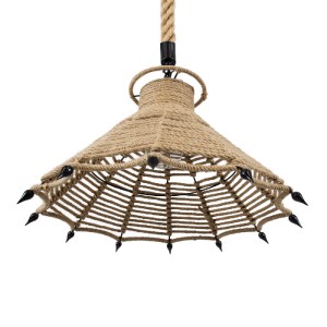 glo-01603-01603_5 GLOBOSTAR® OZERO 01603 BOHO ΚΡΕΜΑΣΤΟ ΦΩΤΙΣΤΙΚΟ ΚΑΜΠΑΝΑ ΜΟΝΟΦΩΤΟ 1 X E27 IP20 ΜΠΕΖ ΣΧΟΙΝΙ -