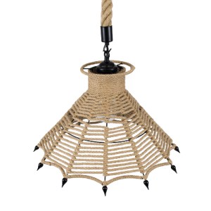 glo-01603-01603_6 GLOBOSTAR® OZERO 01603 BOHO ΚΡΕΜΑΣΤΟ ΦΩΤΙΣΤΙΚΟ ΚΑΜΠΑΝΑ ΜΟΝΟΦΩΤΟ 1 X E27 IP20 ΜΠΕΖ ΣΧΟΙΝΙ -