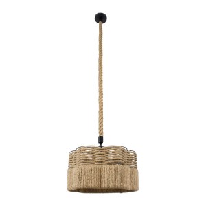 glo-01604-01604_3 GLOBOSTAR® TONDO 01604 BOHO ΚΡΕΜΑΣΤΟ ΦΩΤΙΣΤΙΚΟ ΚΑΠΕΛΟ ΜΟΝΟΦΩΤΟ 1 X E27 IP20 ΜΠΕΖ ΣΧΟΙΝΙ ΜΕ