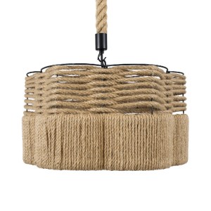 glo-01604-01604_4 GLOBOSTAR® TONDO 01604 BOHO ΚΡΕΜΑΣΤΟ ΦΩΤΙΣΤΙΚΟ ΚΑΠΕΛΟ ΜΟΝΟΦΩΤΟ 1 X E27 IP20 ΜΠΕΖ ΣΧΟΙΝΙ ΜΕ