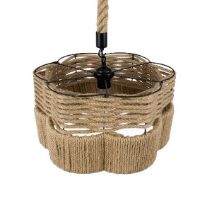 glo-01604-01604_6 GLOBOSTAR® TONDO 01604 BOHO ΚΡΕΜΑΣΤΟ ΦΩΤΙΣΤΙΚΟ ΚΑΠΕΛΟ ΜΟΝΟΦΩΤΟ 1 X E27 IP20 ΜΠΕΖ ΣΧΟΙΝΙ ΜΕ