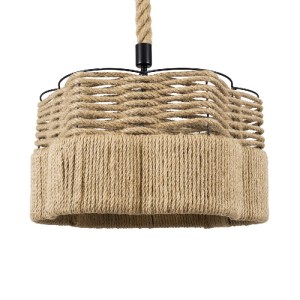glo-01604-9d965f_01604_0 GLOBOSTAR® TONDO 01604 BOHO ΚΡΕΜΑΣΤΟ ΦΩΤΙΣΤΙΚΟ ΚΑΠΕΛΟ ΜΟΝΟΦΩΤΟ 1 X E27 IP20 ΜΠΕΖ ΣΧΟΙΝΙ ΜΕ