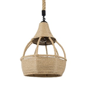 glo-01605-98eb89_01605_0 GLOBOSTAR® KUBRIC 01605 BOHO ΚΡΕΜΑΣΤΟ ΦΩΤΙΣΤΙΚΟ ΚΑΜΠΑΝΑ ΜΟΝΟΦΩΤΟ 1 X E27 IP20 ΜΠΕΖ ΣΧΟΙΝΙ 