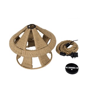 glo-01606-01606_10 GLOBOSTAR® SOLITARIO 01606 BOHO ΚΡΕΜΑΣΤΟ ΦΩΤΙΣΤΙΚΟ ΦΙΓΟΥΡΑ ΜΟΝΟΦΩΤΟ 1 X E27 IP20 ΜΠΕΖ ΣΧΟΙ