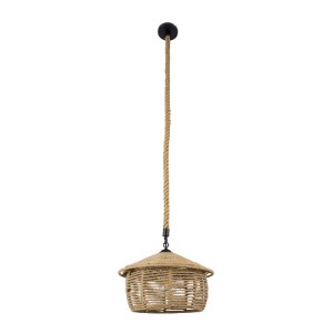 glo-01607-01607_3 GLOBOSTAR® SPIRIT 01607 BOHO ΚΡΕΜΑΣΤΟ ΦΩΤΙΣΤΙΚΟ ΚΑΜΠΑΝΑ ΜΟΝΟΦΩΤΟ 1 X E27 IP20 ΜΠΕΖ ΣΧΟΙΝΙ 