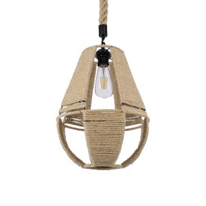 glo-01608-01608_0 GLOBOSTAR® POLIA 01608 BOHO ΚΡΕΜΑΣΤΟ ΦΩΤΙΣΤΙΚΟ ΠΛΕΓΜΑ ΜΟΝΟΦΩΤΟ 1 X E27 IP20 ΜΠΕΖ ΣΧΟΙΝΙ - 