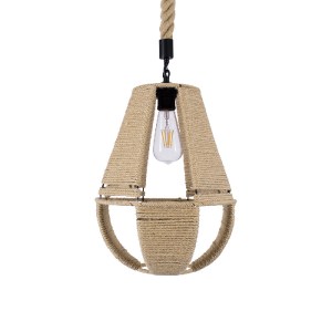 glo-01608-01608_4 GLOBOSTAR® POLIA 01608 BOHO ΚΡΕΜΑΣΤΟ ΦΩΤΙΣΤΙΚΟ ΠΛΕΓΜΑ ΜΟΝΟΦΩΤΟ 1 X E27 IP20 ΜΠΕΖ ΣΧΟΙΝΙ - 