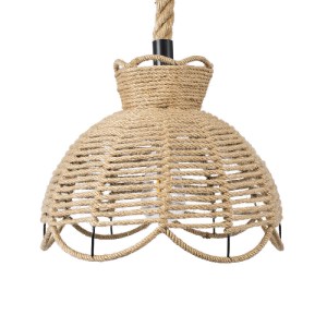 glo-01610-01610_4 GLOBOSTAR® VENIER 01610 BOHO ΚΡΕΜΑΣΤΟ ΦΩΤΙΣΤΙΚΟ ΠΛΕΓΜΑ ΜΟΝΟΦΩΤΟ 1 X E27 IP20 ΜΠΕΖ ΣΧΟΙΝΙ -
