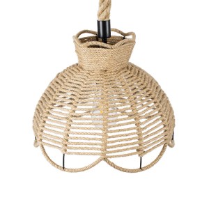 glo-01610-01610_6 GLOBOSTAR® VENIER 01610 BOHO ΚΡΕΜΑΣΤΟ ΦΩΤΙΣΤΙΚΟ ΠΛΕΓΜΑ ΜΟΝΟΦΩΤΟ 1 X E27 IP20 ΜΠΕΖ ΣΧΟΙΝΙ -
