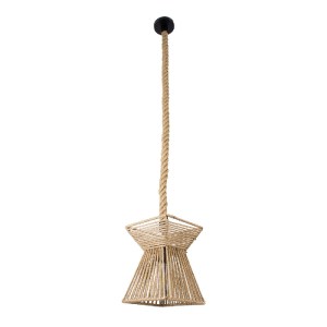 glo-01611-01611_3 GLOBOSTAR® ROUGE 01611 BOHO ΚΡΕΜΑΣΤΟ ΦΩΤΙΣΤΙΚΟ ΠΛΕΓΜΑ ΜΟΝΟΦΩΤΟ 1 X E27 IP20 ΜΠΕΖ ΣΧΟΙΝΙ - 