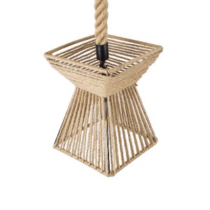 glo-01611-01611_6 GLOBOSTAR® ROUGE 01611 BOHO ΚΡΕΜΑΣΤΟ ΦΩΤΙΣΤΙΚΟ ΠΛΕΓΜΑ ΜΟΝΟΦΩΤΟ 1 X E27 IP20 ΜΠΕΖ ΣΧΟΙΝΙ - 