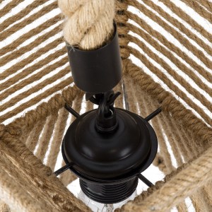 glo-01611-01611_8 GLOBOSTAR® ROUGE 01611 BOHO ΚΡΕΜΑΣΤΟ ΦΩΤΙΣΤΙΚΟ ΠΛΕΓΜΑ ΜΟΝΟΦΩΤΟ 1 X E27 IP20 ΜΠΕΖ ΣΧΟΙΝΙ - 