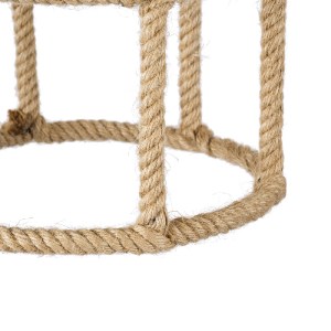 glo-01612-01612_7 GLOBOSTAR® YUBA 01612 BOHO ΚΡΕΜΑΣΤΟ ΦΩΤΙΣΤΙΚΟ ΠΛΕΓΜΑ ΜΟΝΟΦΩΤΟ 1 X E27 IP20 ΜΠΕΖ ΣΧΟΙΝΙ - Μ
