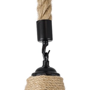 glo-01612-01612_8 GLOBOSTAR® YUBA 01612 BOHO ΚΡΕΜΑΣΤΟ ΦΩΤΙΣΤΙΚΟ ΠΛΕΓΜΑ ΜΟΝΟΦΩΤΟ 1 X E27 IP20 ΜΠΕΖ ΣΧΟΙΝΙ - Μ