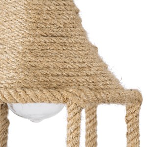 glo-01612-01612_9 GLOBOSTAR® YUBA 01612 BOHO ΚΡΕΜΑΣΤΟ ΦΩΤΙΣΤΙΚΟ ΠΛΕΓΜΑ ΜΟΝΟΦΩΤΟ 1 X E27 IP20 ΜΠΕΖ ΣΧΟΙΝΙ - Μ