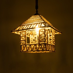 glo-01613-01613_2 GLOBOSTAR® SPIKY 01613 BOHO ΚΡΕΜΑΣΤΟ ΦΩΤΙΣΤΙΚΟ ΦΙΓΟΥΡΑ ΜΟΝΟΦΩΤΟ 1 X E27 IP20 ΜΠΕΖ ΣΧΟΙΝΙ -