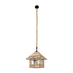 glo-01613-01613_3 GLOBOSTAR® SPIKY 01613 BOHO ΚΡΕΜΑΣΤΟ ΦΩΤΙΣΤΙΚΟ ΦΙΓΟΥΡΑ ΜΟΝΟΦΩΤΟ 1 X E27 IP20 ΜΠΕΖ ΣΧΟΙΝΙ -