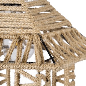 glo-01613-01613_9 GLOBOSTAR® SPIKY 01613 BOHO ΚΡΕΜΑΣΤΟ ΦΩΤΙΣΤΙΚΟ ΦΙΓΟΥΡΑ ΜΟΝΟΦΩΤΟ 1 X E27 IP20 ΜΠΕΖ ΣΧΟΙΝΙ -
