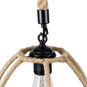 glo-01615-01615_8 GLOBOSTAR® TELAN 01615 VINTAGE ΚΡΕΜΑΣΤΟ ΦΩΤΙΣΤΙΚΟ ΠΛΕΓΜΑ ΜΟΝΟΦΩΤΟ 1 X E27 IP20 ΜΠΕΖ ΣΧΟΙΝΙ
