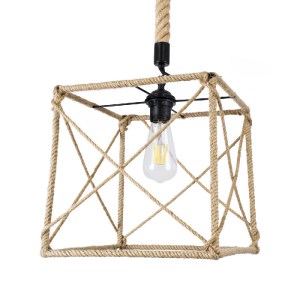 glo-01616-01616_4 GLOBOSTAR® POLISHED 01616 VINTAGE ΚΡΕΜΑΣΤΟ ΦΩΤΙΣΤΙΚΟ ΠΛΕΓΜΑ ΜΟΝΟΦΩΤΟ 1 X E27 IP20 ΜΑΥΡΟ ΜΕ