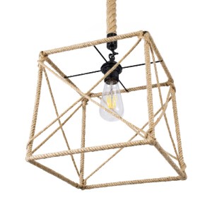 glo-01616-01616_5 GLOBOSTAR® POLISHED 01616 VINTAGE ΚΡΕΜΑΣΤΟ ΦΩΤΙΣΤΙΚΟ ΠΛΕΓΜΑ ΜΟΝΟΦΩΤΟ 1 X E27 IP20 ΜΑΥΡΟ ΜΕ