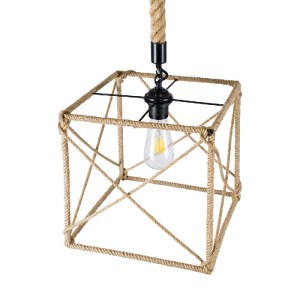glo-01616-01616_6 GLOBOSTAR® POLISHED 01616 VINTAGE ΚΡΕΜΑΣΤΟ ΦΩΤΙΣΤΙΚΟ ΠΛΕΓΜΑ ΜΟΝΟΦΩΤΟ 1 X E27 IP20 ΜΑΥΡΟ ΜΕ