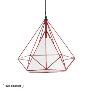 glo-01620-01620_0 GLOBOSTAR® KAIRI 01620 ΜΟΝΤΕΡΝΟ ΚΡΕΜΑΣΤΟ ΦΩΤΙΣΤΙΚΟ ΠΛΕΓΜΑ ΜΟΝΟΦΩΤΟ 1 X E27 IP20 ΚΟΚΚΙΝΟ ΜΕ