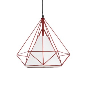 glo-01620-01620_2 GLOBOSTAR® KAIRI 01620 ΜΟΝΤΕΡΝΟ ΚΡΕΜΑΣΤΟ ΦΩΤΙΣΤΙΚΟ ΠΛΕΓΜΑ ΜΟΝΟΦΩΤΟ 1 X E27 IP20 ΚΟΚΚΙΝΟ ΜΕ
