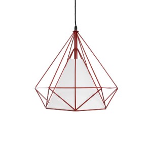 glo-01620-01620_5 GLOBOSTAR® KAIRI 01620 ΜΟΝΤΕΡΝΟ ΚΡΕΜΑΣΤΟ ΦΩΤΙΣΤΙΚΟ ΠΛΕΓΜΑ ΜΟΝΟΦΩΤΟ 1 X E27 IP20 ΚΟΚΚΙΝΟ ΜΕ