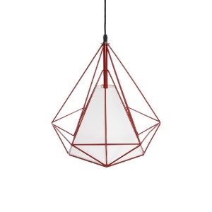 glo-01620-01620_7 GLOBOSTAR® KAIRI 01620 ΜΟΝΤΕΡΝΟ ΚΡΕΜΑΣΤΟ ΦΩΤΙΣΤΙΚΟ ΠΛΕΓΜΑ ΜΟΝΟΦΩΤΟ 1 X E27 IP20 ΚΟΚΚΙΝΟ ΜΕ