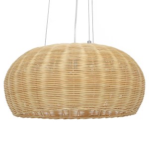 glo-01624-01624_0 GLOBOSTAR® DE LA MER 01624 BOHO ΚΡΕΜΑΣΤΟ ΦΩΤΙΣΤΙΚΟ ΚΑΜΠΑΝΑ ΤΡΙΦΩΤΟ 3 X E27 IP20 ΚΑΦΕ ΞΥΛΟ 